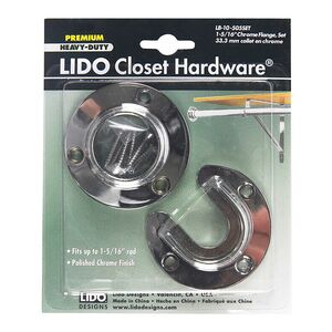 Lido Chrome Flange Closet Silver 1.25 x 1.31inch Lido Chrome Flange Closet Silver 1.25 x 1.31inch